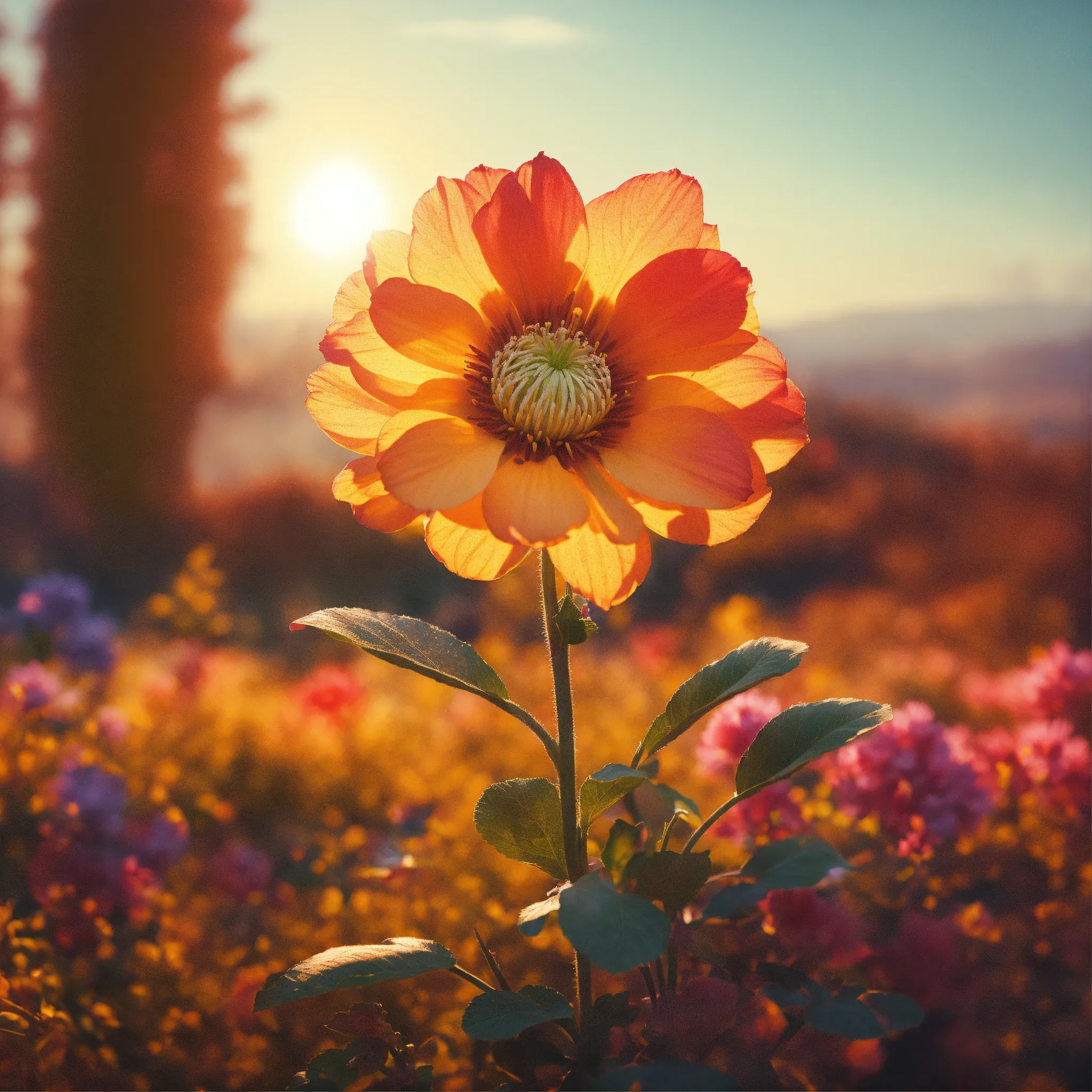 Dried flower arrangement